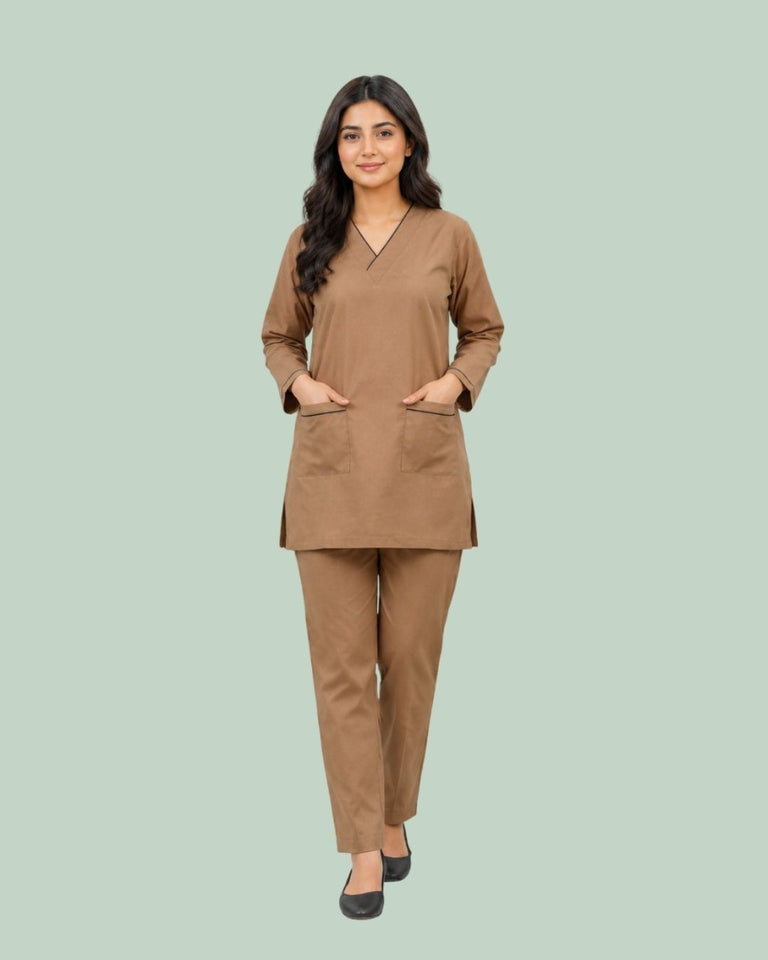 Women Medical Scrub Set with Pockets