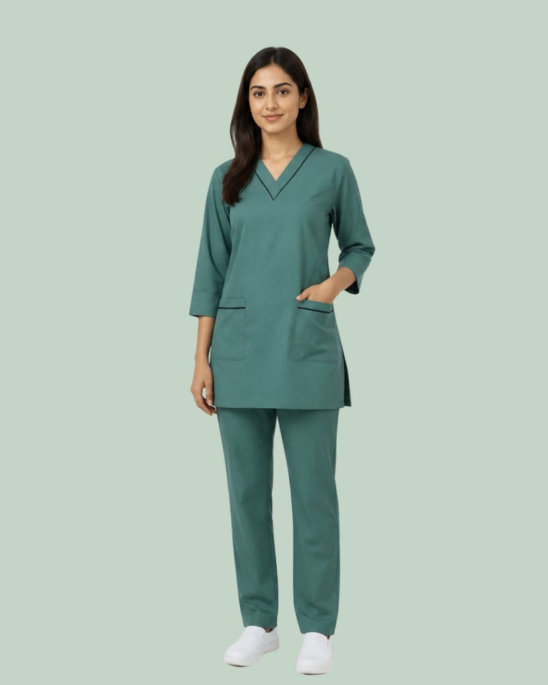 Women Medical Scrub Set with Pockets