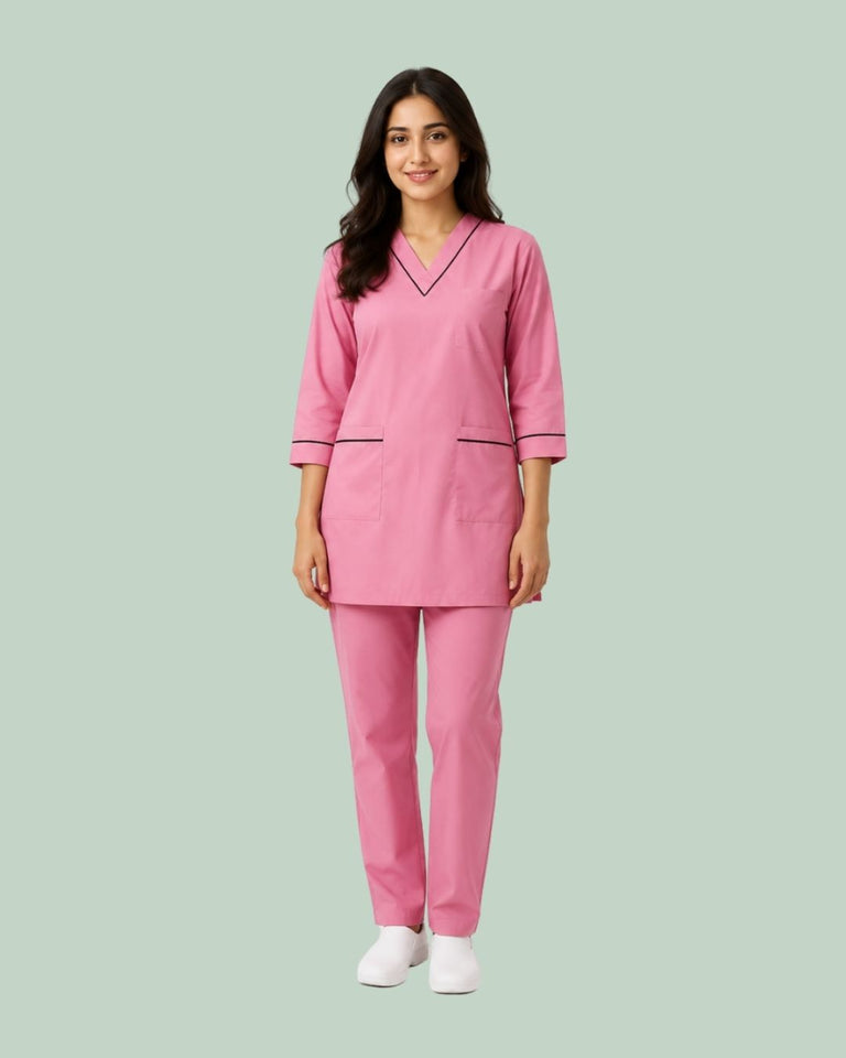 Women Medical Scrub Set with Pockets