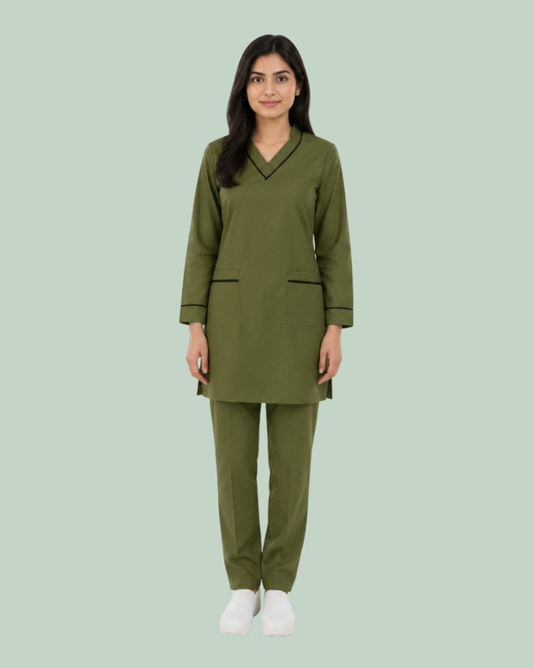 Women Medical Scrub Set with Pockets