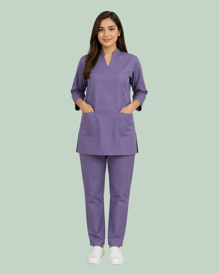 Women Medical Scrub Set with Pockets
