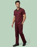 Men's V-Neck Single Pocket Medical Scrub