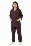 Ladies Scrub Stretchable fabric with Custom Pockets Style