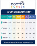 Men's 3-Pockets Zip Ban Medical Scrub Premium Fabric