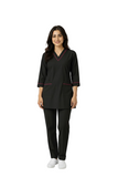 Women Medical Scrubs Set 2 Pockets with Piping design