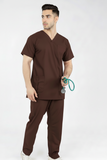 Men's V-Neck 3-Pockets Stretchable Medical Scrub Top