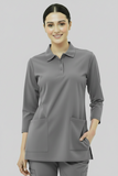 Women's 2-Pocket Collar+Button design wrinklefree stuff