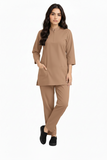 Women's Zip-Neck Scrub Suit Set