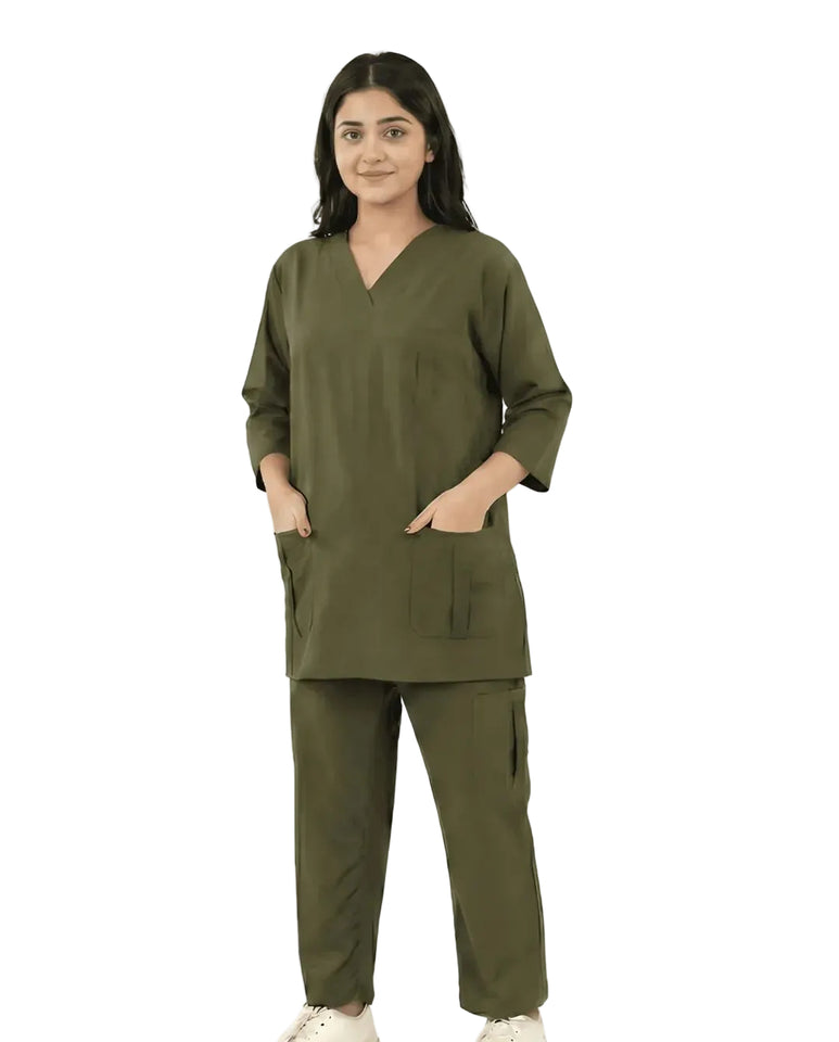 Ladies Scrub Stretch Custom Pocket Style