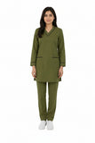 Women Medical Scrubs Set 2 Pockets with Piping design