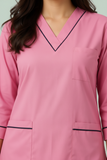 Women Medical Scrubs Set 2 Pockets with Piping design