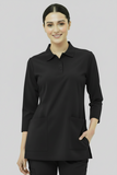 Women's 2-Pocket Collar+Button design wrinklefree stuff