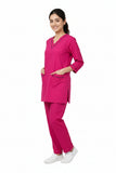 Women Medical Scrubs Set 2 Pockets with Piping design