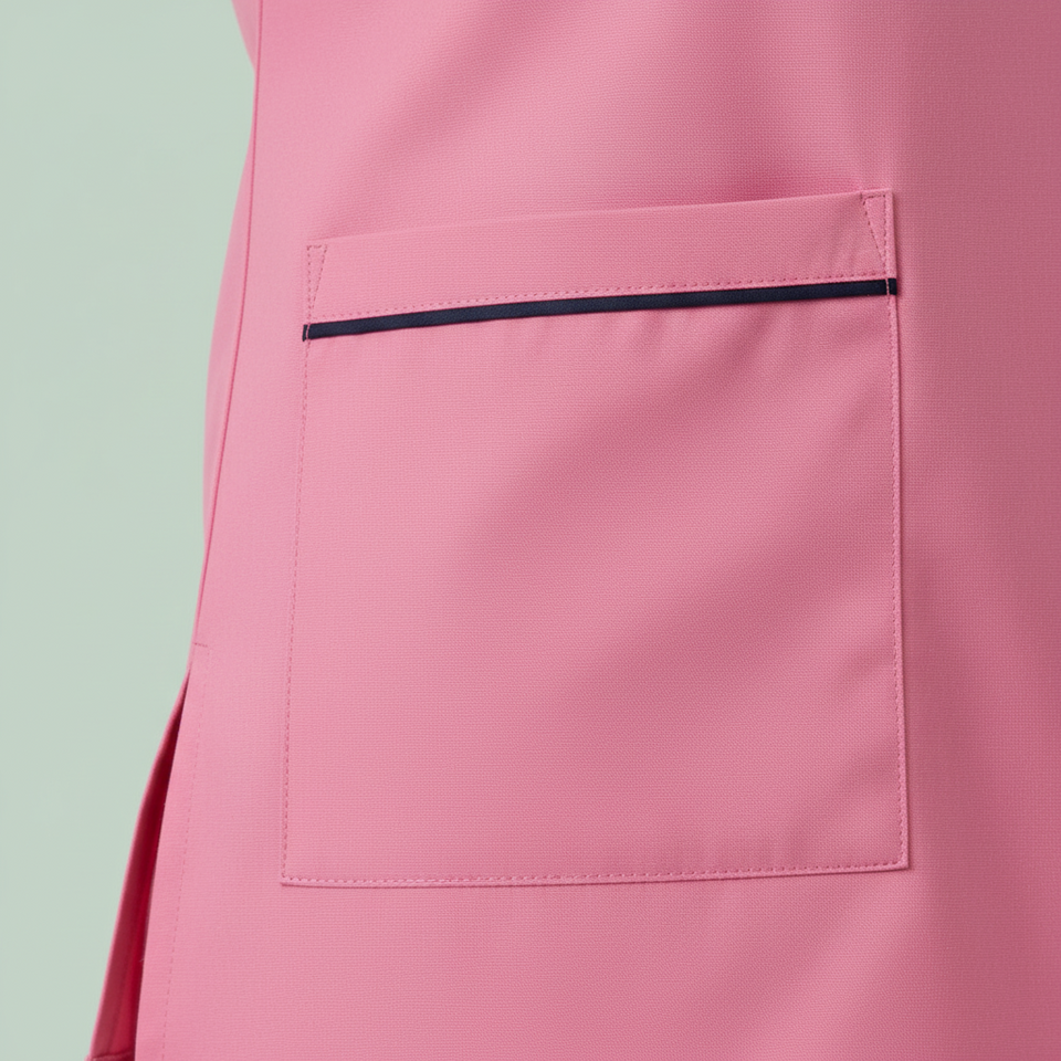 Women Medical Scrubs Set 2 Pockets with Piping design