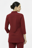 Women's 2-Pocket Collar+Button design wrinklefree stuff