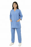 Ladies Scrub Stretchable fabric with Custom Pockets Style