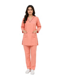 Women Medical Scrubs Set 2 Pockets with Piping design