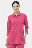 Women's 2-Pocket Collar+Button design wrinklefree stuff