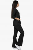 Women's 4 Pockets Scrub with Bell Bottom Trouser